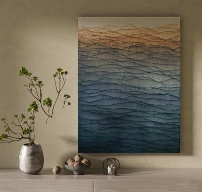 现代装饰画3D模型下载